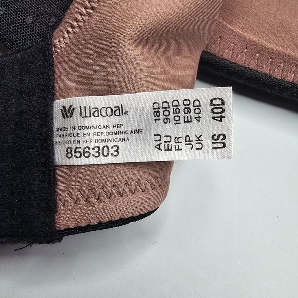 Wacoal 40D Black Back Appeal Wirefree Contour Bra Lightly Lined Smoothing 856303 - Picture 6 of 6